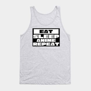 Eat Sleep Anime Repeat Tank Top